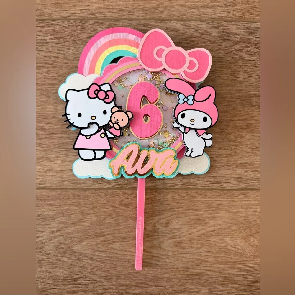Hello Kitty and My Melody Cake Topper “Ava 6”
